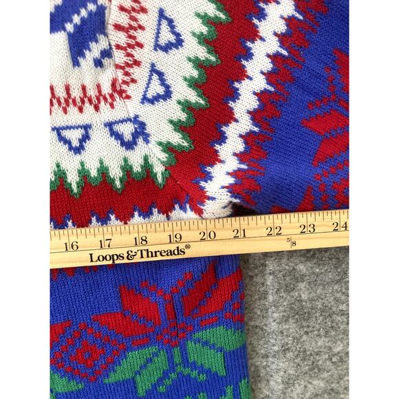 Christmas Sweater Black Santa Funny Unisex XL Blizzard Bay Xmas Colorful Knit - Picture 4 of 7